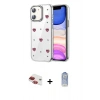 MARSİLYAN™- iPhone 11 Kılıf Yörünge Form - Siyah Joko Magic 5D Cam + Pers Alüminyum Kamera Lens - KI