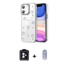 MARSİLYAN™- iPhone 11 Kılıf Yörünge Form - Siyah Joko Magic 5D Cam + PVD Metal Kamera Lens - MI