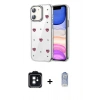 MARSİLYAN™- iPhone 11 Kılıf Yörünge Form - Siyah Joko Magic 5D Cam + PVD Metal Kamera Lens - SH