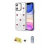 MARSİLYAN™- iPhone 11 Kılıf Yörünge Form - Siyah Joko Magic 5D Cam + Rainbow Kamera Lens Koruma Cam - KI