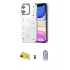 MARSİLYAN™- iPhone 11 Kılıf Yörünge Form - Siyah Joko Magic 5D Cam + Rainbow Kamera Lens Koruma Cam - KI