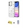 MARSİLYAN™- iPhone 11 Kılıf Yörünge Form - Siyah Joko Magic 5D Cam + Rainbow Kamera Lens Koruma Cam - KI