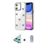 MARSİLYAN™- iPhone 11 Kılıf Yörünge Form - Siyah Joko Magic 5D Cam + Raze Metal Kamera Lens - MI