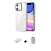 MARSİLYAN™- iPhone 11 Kılıf Yörünge Form - Siyah Joko Magic 5D Cam + Renkli Kamera Lens Koruma Cam - YL