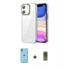 MARSİLYAN™- iPhone 11 Kılıf Yörünge Form - Siyah Joko Magic 5D Hayalet Cam + Neon Fosforlu Kamera Lens - YL