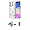 MARSİLYAN™- iPhone 11 Kılıf Yörünge Form - Siyah Joko Magic 5D Hayalet Cam + Raze Metal Kamera Lens - KI