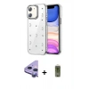 MARSİLYAN™- iPhone 11 Kılıf Yörünge Form - Siyah Joko Magic 5D Hayalet Cam + Raze Metal Kamera Lens - MR