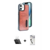 MARSİLYAN™- iPhone 11 Kılıf Yörünge Işık Serisi - Şeffaf Uv Polymer Nano Ekran Koruyucu + Kamera Lens Koruma Cam - SF