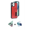 MARSİLYAN™- iPhone 11 Kılıf Yörünge Işık Serisi - Siyah 3D Antistatik Seramik Nano Ekran Koruyucu + Raze Metal Kamera Lens - KI