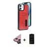 MARSİLYAN™- iPhone 11 Kılıf Yörünge Işık Serisi - Siyah 6D Antistatik Mat Seramik Hayalet Nano Ekran Koruyucu + Raze Metal Kamera Lens - SH