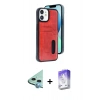 MARSİLYAN™- iPhone 11 Kılıf Yörünge Işık Serisi - Siyah Bilvis 5in1 3D Magic Cam Ekran Koruyucu + Raze Metal Kamera Lens - MI