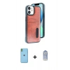 MARSİLYAN™- iPhone 11 Kılıf Yörünge Işık Serisi - Siyah Joko Magic 5D Cam + Neon Fosforlu Kamera Lens - YL