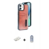 MARSİLYAN™- iPhone 11 Kılıf Yörünge Işık Serisi - Siyah Joko Magic 5D Cam + Renkli Kamera Lens Koruma Cam - SI