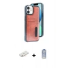 MARSİLYAN™- iPhone 11 Kılıf Yörünge Işık Serisi - Siyah Joko Magic 5D Cam + Renkli Kamera Lens Koruma Cam - YL