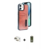 MARSİLYAN™- iPhone 11 Kılıf Yörünge Işık Serisi - Siyah Joko Magic 5D Hayalet Cam + Pers Alüminyum Kamera Lens - GD