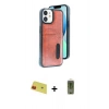MARSİLYAN™- iPhone 11 Kılıf Yörünge Işık Serisi - Siyah Joko Magic 5D Hayalet Cam + Rainbow Kamera Lens Koruma Cam - KI