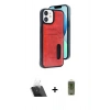 MARSİLYAN™- iPhone 11 Kılıf Yörünge Işık Serisi - Siyah Joko Magic 5D Hayalet Cam + Şeffaf Kamera Lens Koruma Cam
