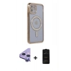 MARSİLYAN™- iPhone 11 Kılıf Zirve Doku Prime - Siyah 6D Antistatik Mat Seramik Hayalet Nano Ekran Koruyucu + Raze Metal Kamera Lens - MR