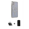 MARSİLYAN™- iPhone 11 Kılıf Zirve Doku Prime - Siyah 6D Antistatik Mat Seramik Hayalet Nano Ekran Koruyucu + Kamera Lens Koruma Cam - SF