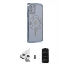 MARSİLYAN™- iPhone 11 Kılıf Zirve Doku Prime - Siyah 6D Antistatik Mat Seramik Hayalet Nano Ekran Koruyucu + Raze Metal Kamera Lens - GS