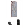MARSİLYAN™- iPhone 11 Kılıf Zirve Doku Prime - Siyah 6D Antistatik Mat Seramik Hayalet Nano Ekran Koruyucu + Kamera Lens Koruma Cam - SF