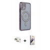 MARSİLYAN™- iPhone 11 Kılıf Zirve Doku Prime - Siyah Bilvis 3D Mat Cam Ekran Koruyucu + Pers Alüminyum Kamera Lens - GD