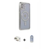 MARSİLYAN™- iPhone 11 Kılıf Zirve Doku Prime - Siyah Joko Magic 5D Cam + Pers Alüminyum Kamera Lens - GD