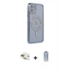 MARSİLYAN™- iPhone 11 Kılıf Zirve Doku Prime - Siyah Joko Magic 5D Cam + Pers Alüminyum Kamera Lens - GD