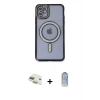 MARSİLYAN™- iPhone 11 Kılıf Zirve Doku Prime - Siyah Joko Magic 5D Cam + Pers Alüminyum Kamera Lens - GD