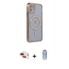 MARSİLYAN™- iPhone 11 Kılıf Zirve Doku Prime - Siyah Joko Magic 5D Cam + Pers Alüminyum Kamera Lens - KI