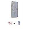 MARSİLYAN™- iPhone 11 Kılıf Zirve Doku Prime - Siyah Joko Magic 5D Cam + Pers Alüminyum Kamera Lens - KI