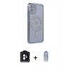 MARSİLYAN™- iPhone 11 Kılıf Zirve Doku Prime - Siyah Joko Magic 5D Cam + PVD Metal Kamera Lens - MI