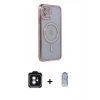 MARSİLYAN™- iPhone 11 Kılıf Zirve Doku Prime - Siyah Joko Magic 5D Cam + PVD Metal Kamera Lens - MI