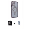 MARSİLYAN™- iPhone 11 Kılıf Zirve Doku Prime - Siyah Joko Magic 5D Cam + PVD Metal Kamera Lens - TU