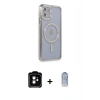 MARSİLYAN™- iPhone 11 Kılıf Zirve Doku Prime - Siyah Joko Magic 5D Cam + PVD Metal Kamera Lens - TU