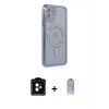 MARSİLYAN™- iPhone 11 Kılıf Zirve Doku Prime - Siyah Joko Magic 5D Cam + PVD Metal Kamera Lens - TU