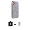 MARSİLYAN™- iPhone 11 Kılıf Zirve Doku Prime - Siyah Joko Magic 5D Cam + PVD Metal Kamera Lens - TU