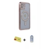 MARSİLYAN™- iPhone 11 Kılıf Zirve Doku Prime - Siyah Joko Magic 5D Cam + Rainbow Kamera Lens Koruma Cam - KI