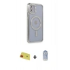 MARSİLYAN™- iPhone 11 Kılıf Zirve Doku Prime - Siyah Joko Magic 5D Cam + Rainbow Kamera Lens Koruma Cam - KI