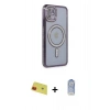 MARSİLYAN™- iPhone 11 Kılıf Zirve Doku Prime - Siyah Joko Magic 5D Cam + Rainbow Kamera Lens Koruma Cam - KI