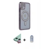 MARSİLYAN™- iPhone 11 Kılıf Zirve Doku Prime - Siyah Joko Magic 5D Cam + Raze Metal Kamera Lens - KI