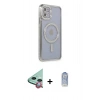 MARSİLYAN™- iPhone 11 Kılıf Zirve Doku Prime - Siyah Joko Magic 5D Cam + Raze Metal Kamera Lens - KI