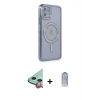 MARSİLYAN™- iPhone 11 Kılıf Zirve Doku Prime - Siyah Joko Magic 5D Cam + Raze Metal Kamera Lens - KI