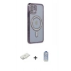 MARSİLYAN™- iPhone 11 Kılıf Zirve Doku Prime - Siyah Joko Magic 5D Cam + Renkli Kamera Lens Koruma Cam - SI