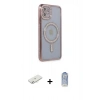 MARSİLYAN™- iPhone 11 Kılıf Zirve Doku Prime - Siyah Joko Magic 5D Cam + Renkli Kamera Lens Koruma Cam - SI