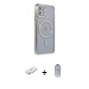 MARSİLYAN™- iPhone 11 Kılıf Zirve Doku Prime - Siyah Joko Magic 5D Cam + Renkli Kamera Lens Koruma Cam - SI