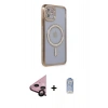 MARSİLYAN™- iPhone 11 Kılıf Zirve Doku Prime - Siyah Joko Magic 5D Cam + Raze Metal Kamera Lens - SH