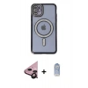 MARSİLYAN™- iPhone 11 Kılıf Zirve Doku Prime - Siyah Joko Magic 5D Cam + Raze Metal Kamera Lens - SH