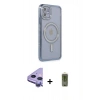 MARSİLYAN™- iPhone 11 Kılıf Zirve Doku Prime - Siyah Joko Magic 5D Hayalet Cam + Raze Metal Kamera Lens - MR