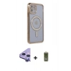 MARSİLYAN™- iPhone 11 Kılıf Zirve Doku Prime - Siyah Joko Magic 5D Hayalet Cam + Raze Metal Kamera Lens - MR